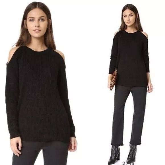 NWOT IRO Lineisy Alpaca Merino Wool Cold Shoulder Sweater Small - Picture 2 of 2